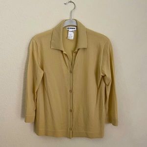 Vintage Jil Sander Cashmere Collared Cardigan Sweater